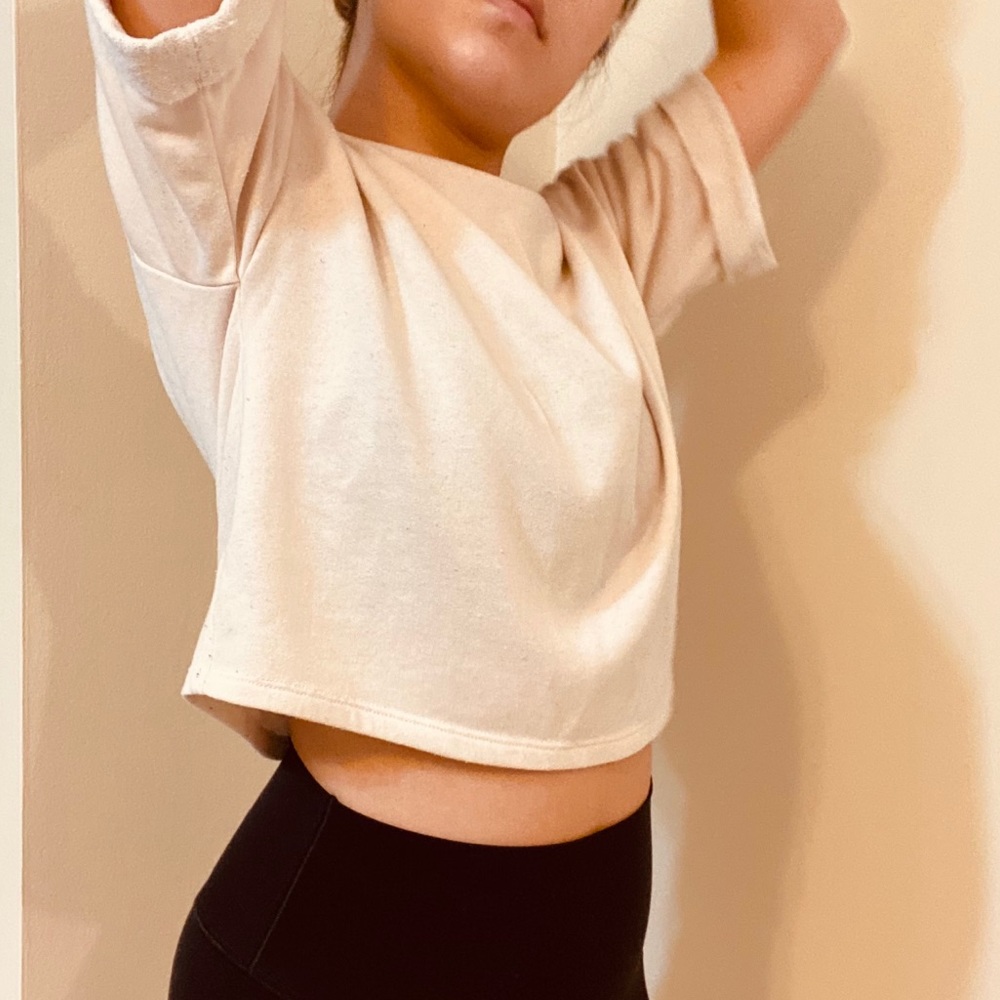 H&M Cream Crop Top
